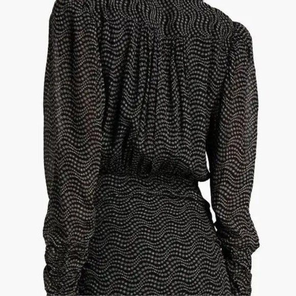 ba&sh Little Ruched Printed Georgette Mini Dress - Picture 7 of 16